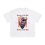 Demon of the Hell Abstract Graphic Tee-INNBLAC Fashion Apparel