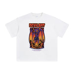 Devil Bat Halloween Graphic Tee-INNBLAC Fashion Apparel