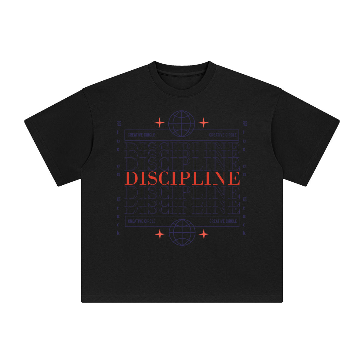 Discipline Abstract Graphic Tee-INNBLAC Fashion Apparel