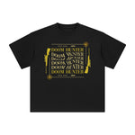 Doom Hunter Abstract Graphic Tee-INNBLAC Fashion Apparel