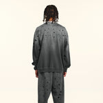 Dot Paint Faded Sweatshirt-INNBLAC Fashion Apparel