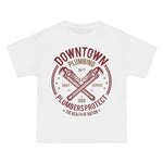 Downtown Plumbing Retro Graphic Tee-INNBLAC Fashion Apparel