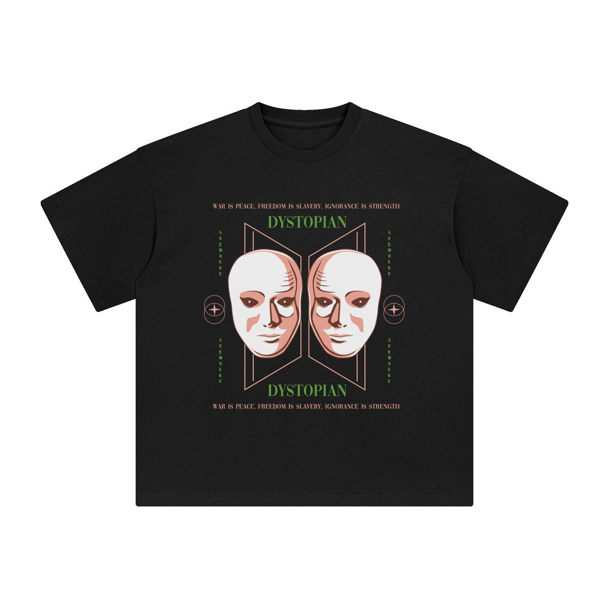Dystopian Abstract Graphic Tee-INNBLAC Fashion Apparel