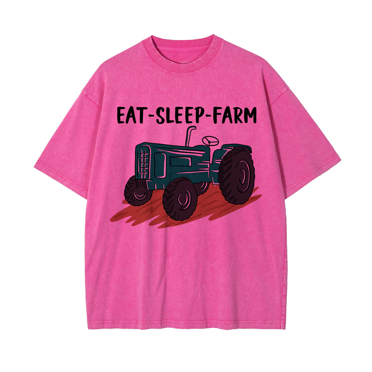 Eat Sleep Farm Graphic Tee-INNBLAC Fashion Apparel