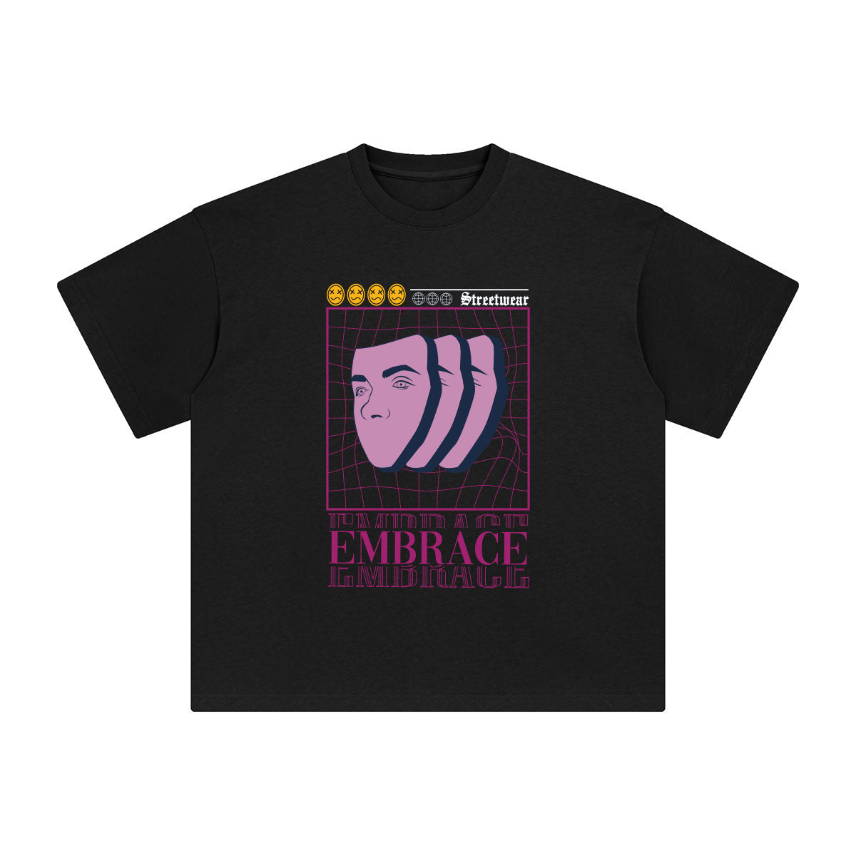Embrace Abstract Art Graphic Tee-INNBLAC Fashion Apparel