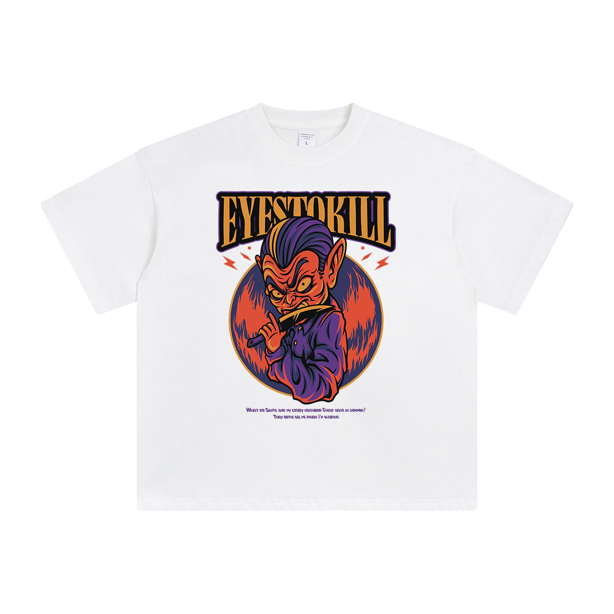 Eyes to Kill Halloween Graphic Tee-INNBLAC Fashion Apparel