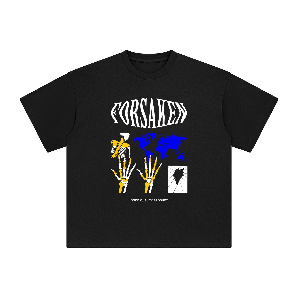 FORSAKEN Abstract Art Graphic Tee-INNBLAC Fashion Apparel