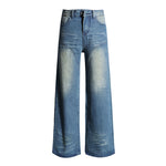 Faded Whiskers Straight Leg Jeans-INNBLAC Fashion Apparel