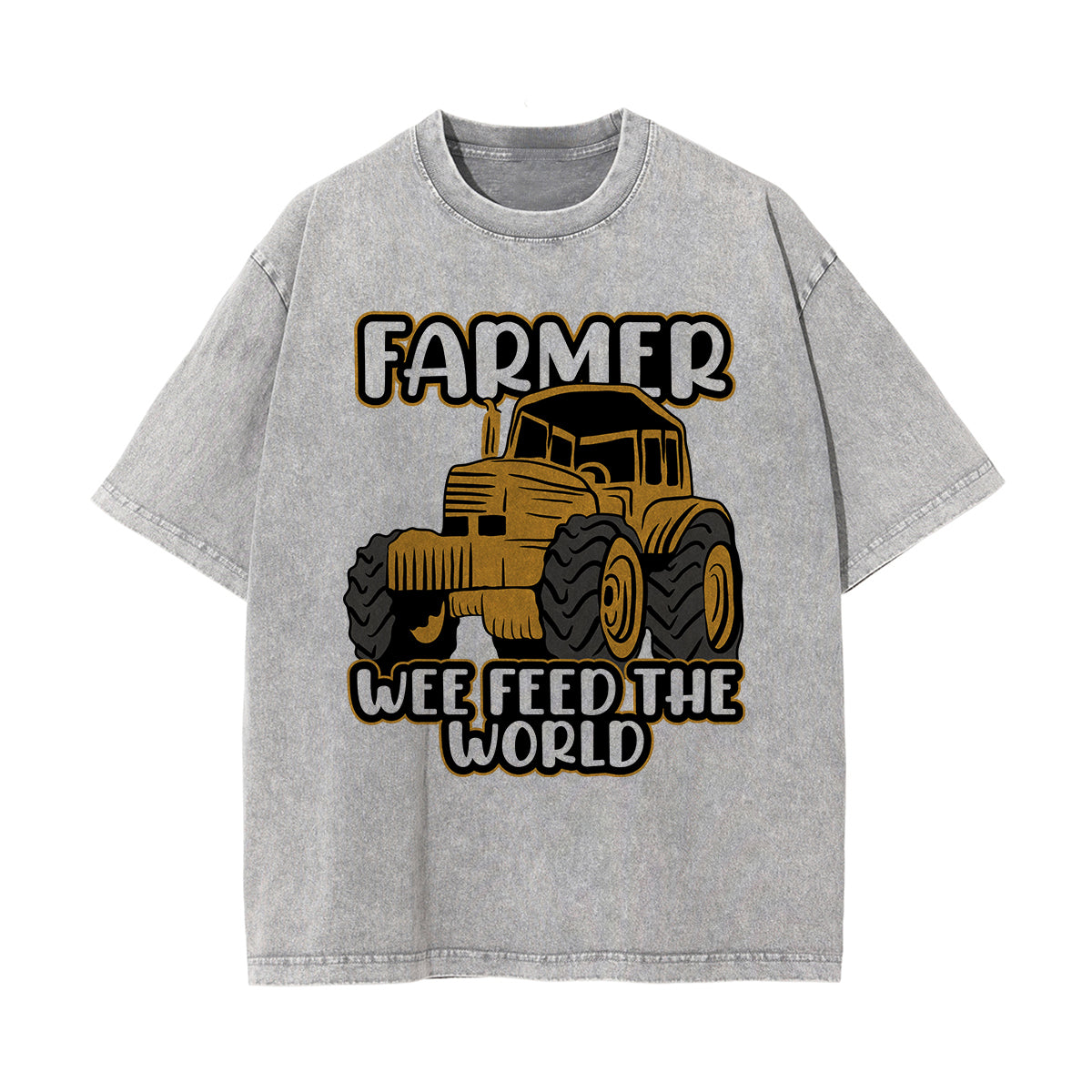 Farmer We Feed the World Pattern Tee-INNBLAC Fashion Apparel