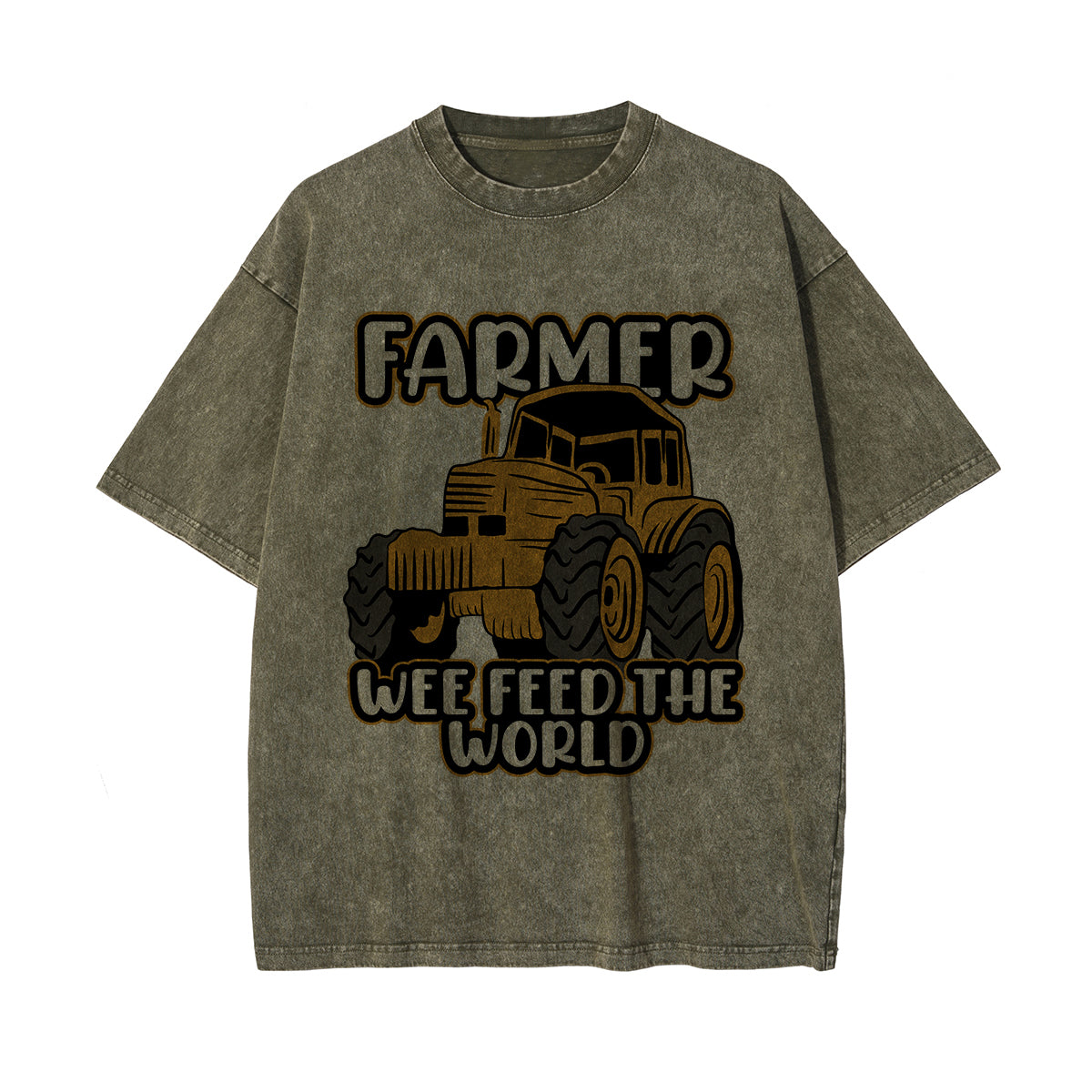 Farmer We Feed the World Pattern Tee-INNBLAC Fashion Apparel