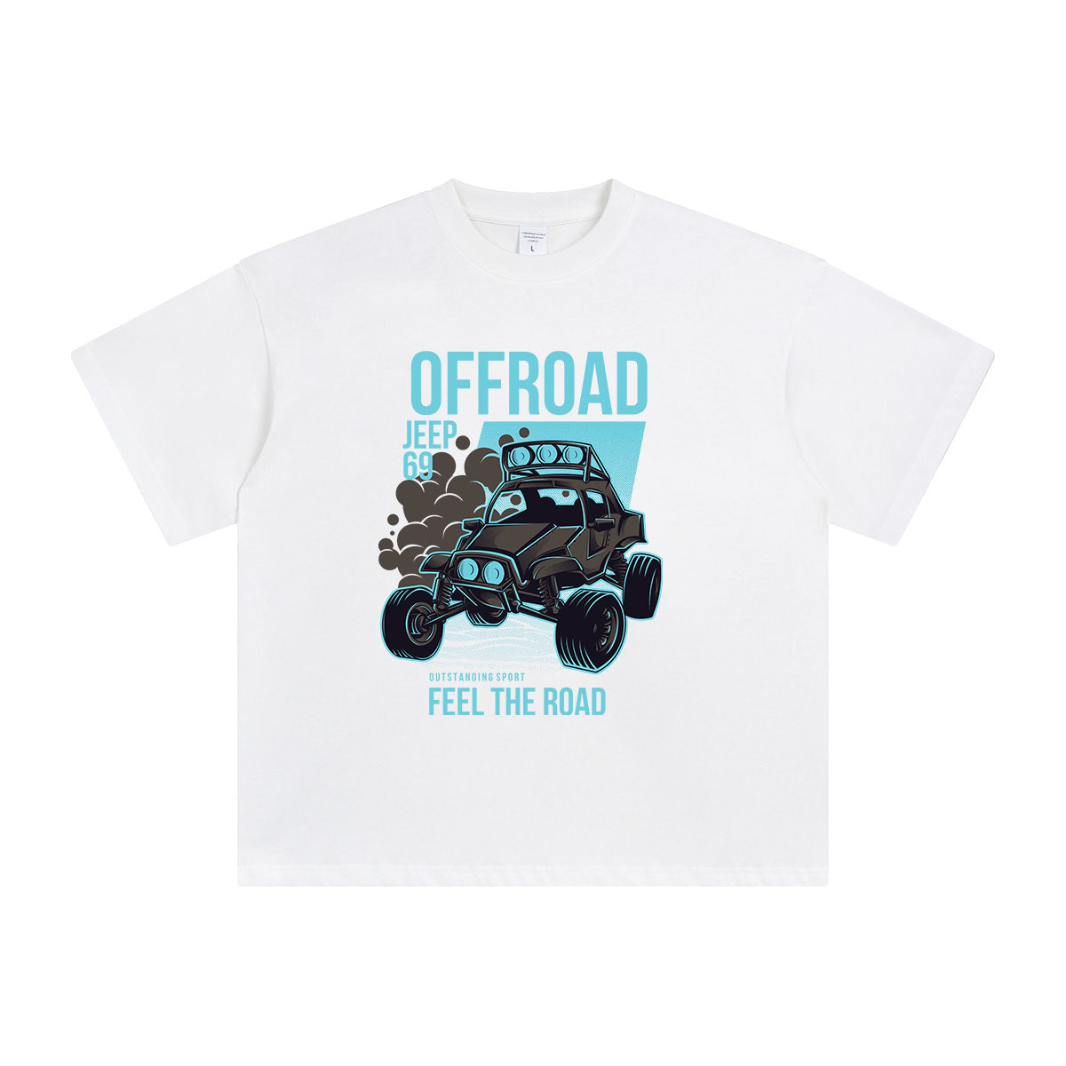 Feel the Road Jeep Graphic Tee-INNBLAC Fashion Apparel