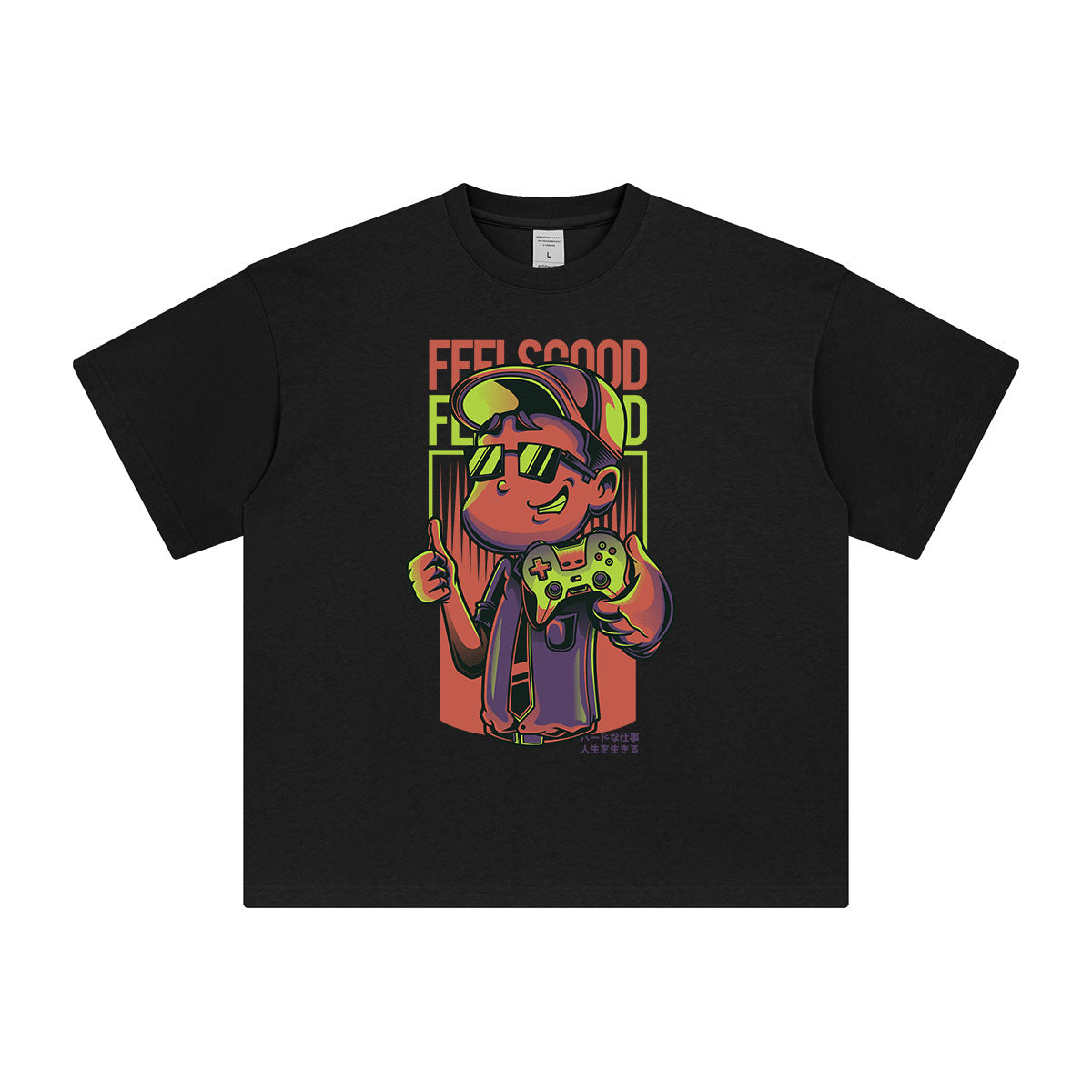 Feels Good Game Boy Graphic Tee-INNBLAC Fashion Apparel