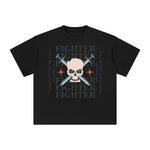 Fighter Abstract Graphic Tee-INNBLAC Fashion Apparel