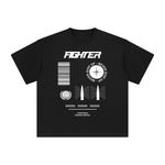 Fighter Never Give Up Abstract Graphic Tee-INNBLAC Fashion Apparel