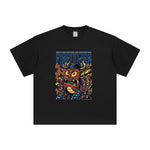 Fire Dozer Retro Cartoon Graphic Tee-INNBLAC Fashion Apparel