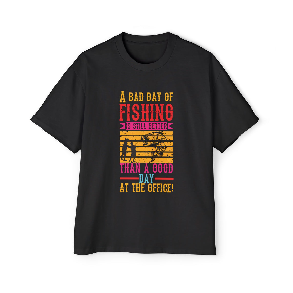 Fishing Slogan Retro Graphic Tee-INNBLAC Fashion Apparel