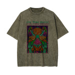 Fix This Mess Washed Graphic Tee-INNBLAC Fashion Apparel