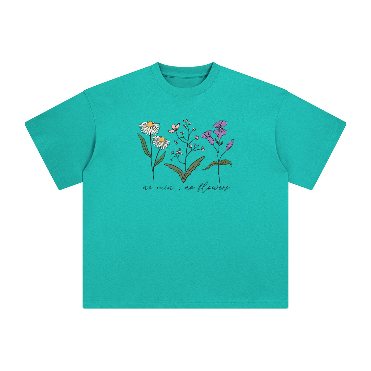 Flowers Graphic T Shirt-INNBLAC Fashion Apparel
