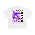 Fly High Abstract Graphic Tee-INNBLAC Fashion Apparel