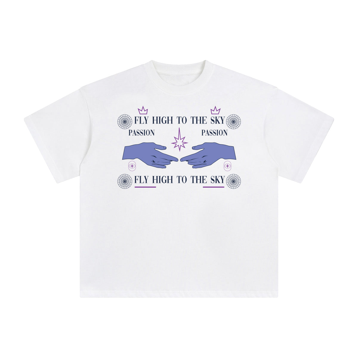 Fly High to the sky Abstract Graphic Tee-INNBLAC Fashion Apparel