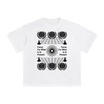 Focus for What is in Present Abstract Graphic Tee-INNBLAC Fashion Apparel