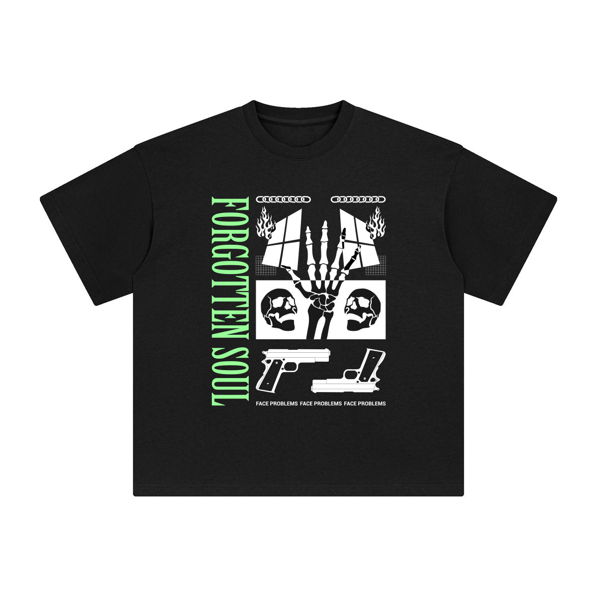 Forgotten Soul Aesthetic Graphic Tee-INNBLAC Fashion Apparel