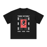 Free Victory Aesthetic Graphic Tee-INNBLAC Fashion Apparel
