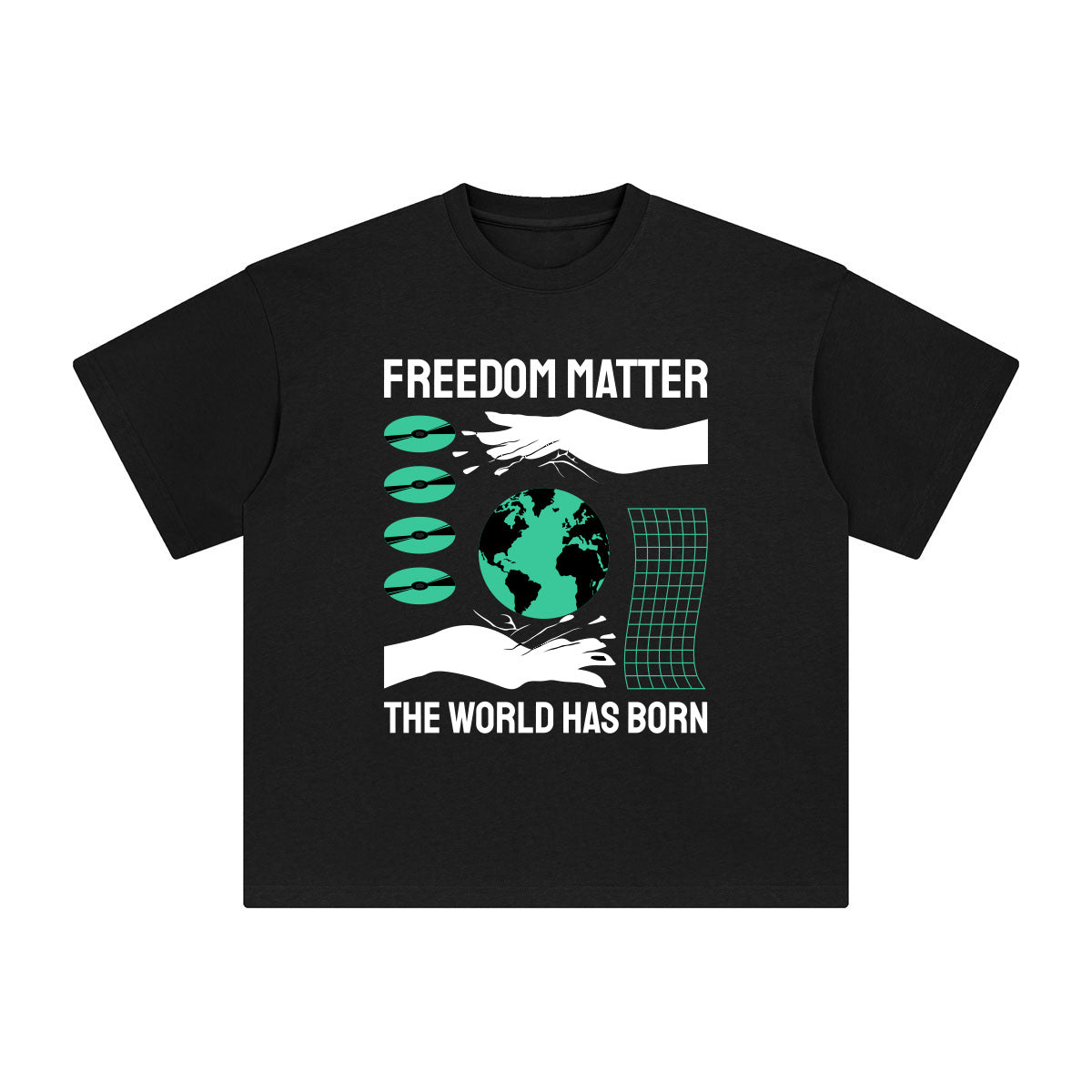 Freedom Matter Abstract Art Graphic Tee-INNBLAC Fashion Apparel