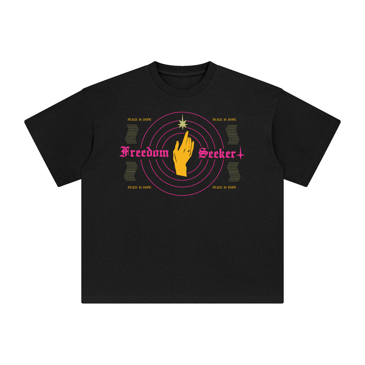 Freedom Seeker Abstract Graphic Tee-INNBLAC Fashion Apparel