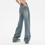 Front Seam Women's Baggy Jeans-INNBLAC Fashion Apparel