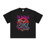 Funky Robot Aesthetic Graphic Tee-INNBLAC Fashion Apparel
