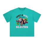 Funny Sloth Graphic Tee-INNBLAC Fashion Apparel
