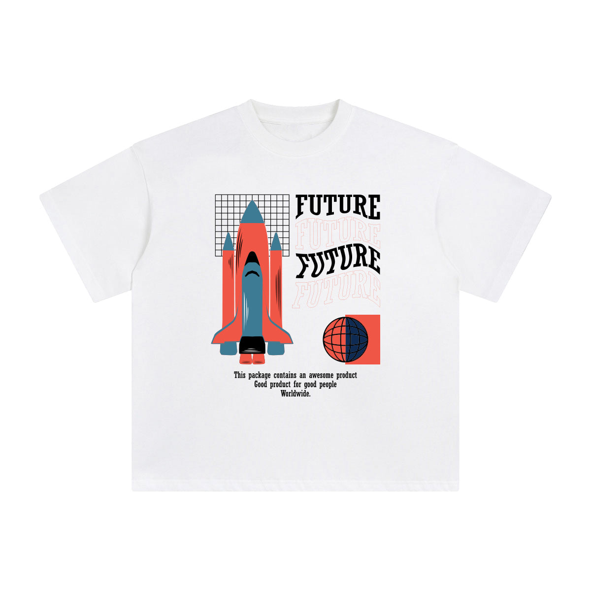 Future Abstract Art Graphic Tee-INNBLAC Fashion Apparel