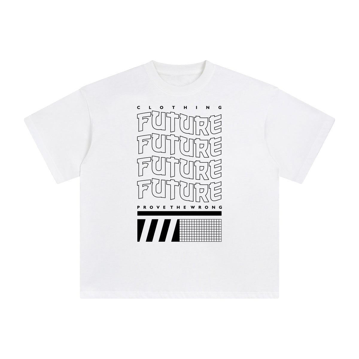 Future Abstract Graphic Tee-INNBLAC Fashion Apparel