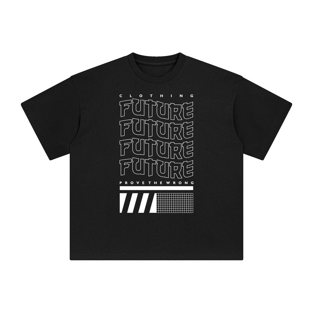 Future Abstract Graphic Tee-INNBLAC Fashion Apparel