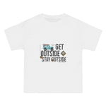 Get Outside Stay Outside Retro Graphic Tee-INNBLAC Fashion Apparel