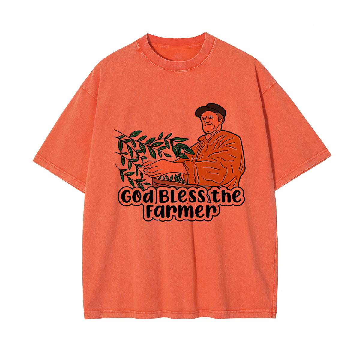 God Bless the Farmer Graphic Tee-INNBLAC Fashion Apparel