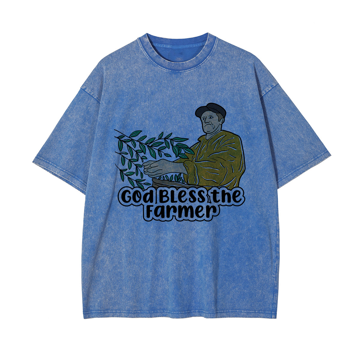 God Bless the Farmer Graphic Tee-INNBLAC Fashion Apparel