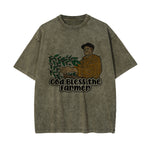 God Bless the Farmer Graphic Tee-INNBLAC Fashion Apparel