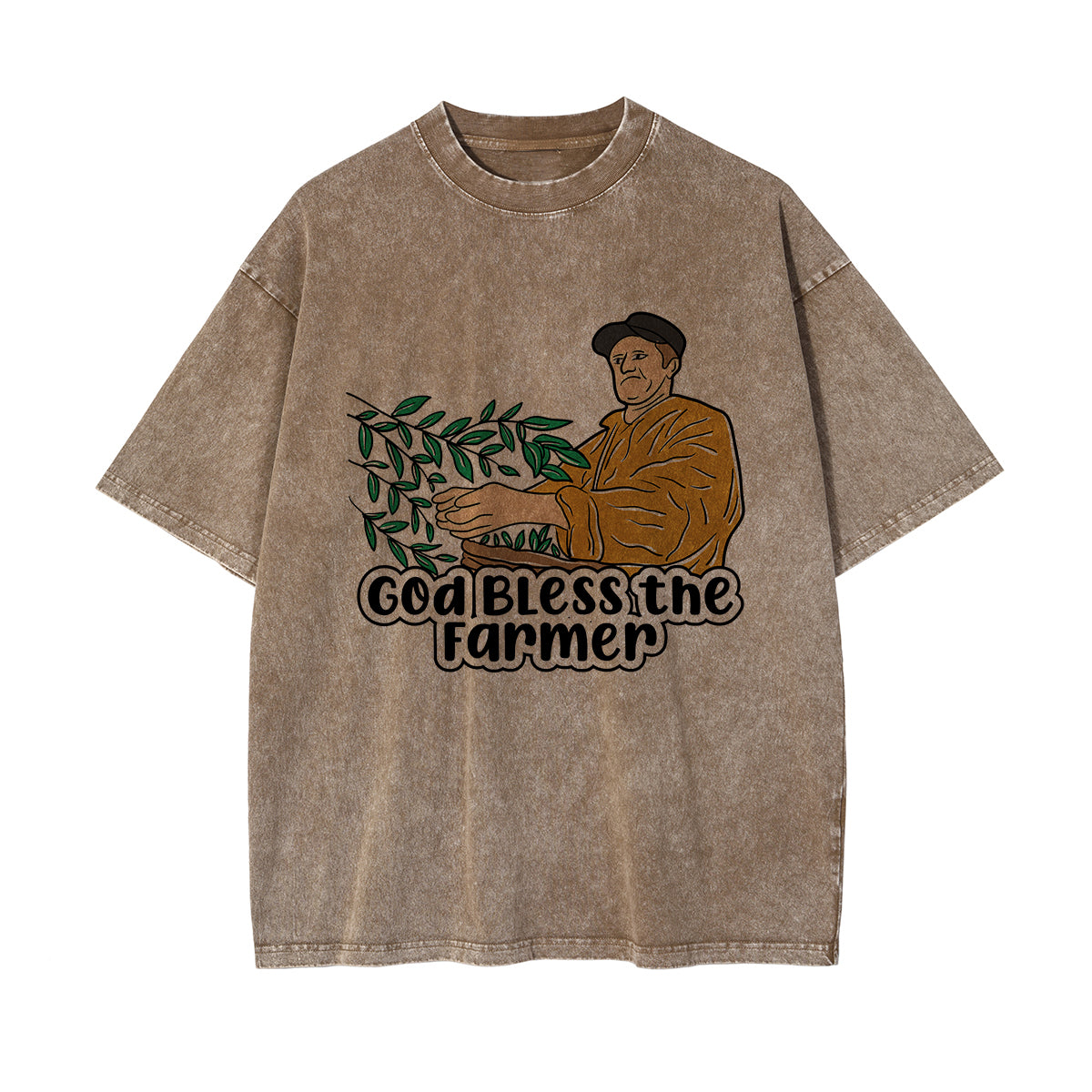 God Bless the Farmer Graphic Tee-INNBLAC Fashion Apparel