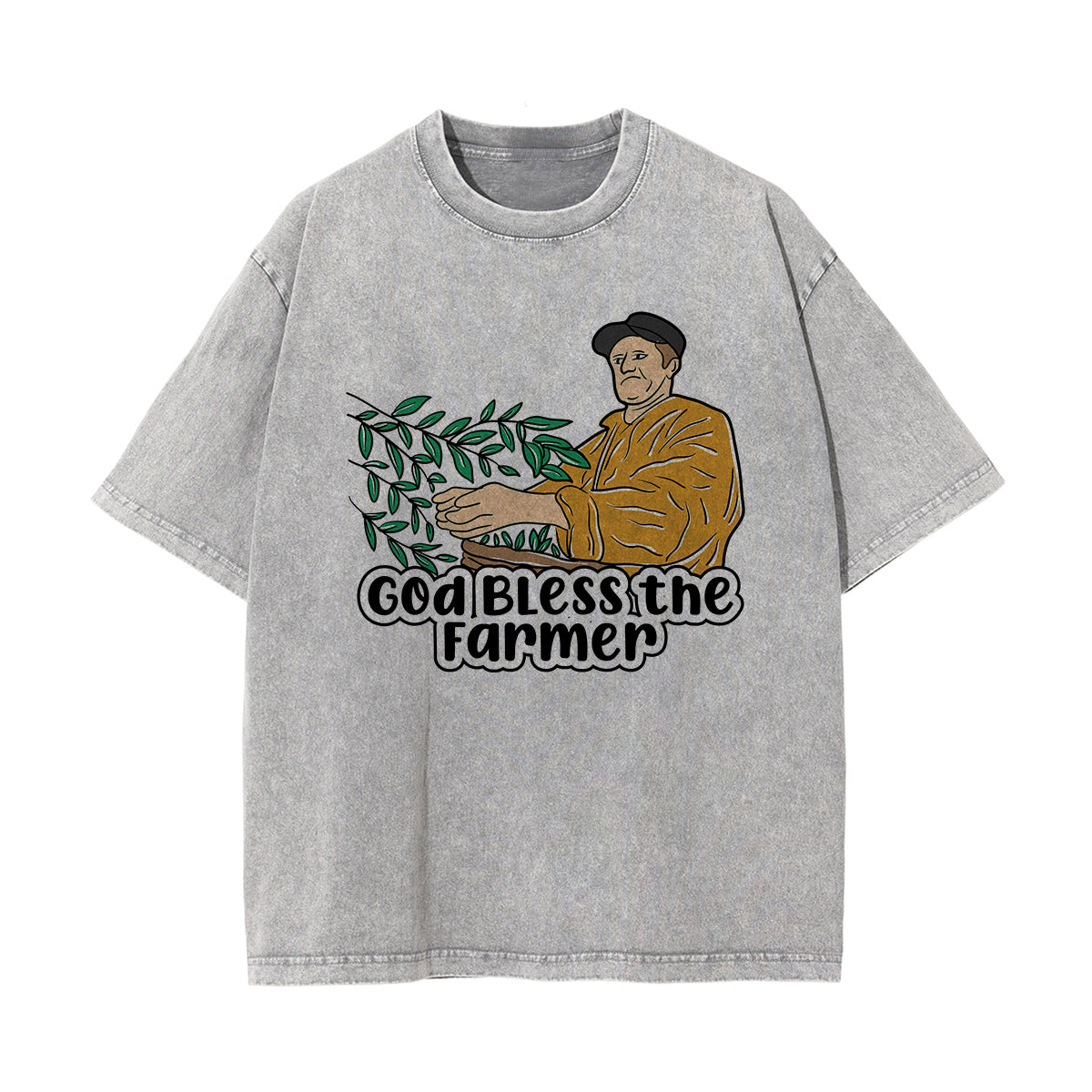 God Bless the Farmer Graphic Tee-INNBLAC Fashion Apparel