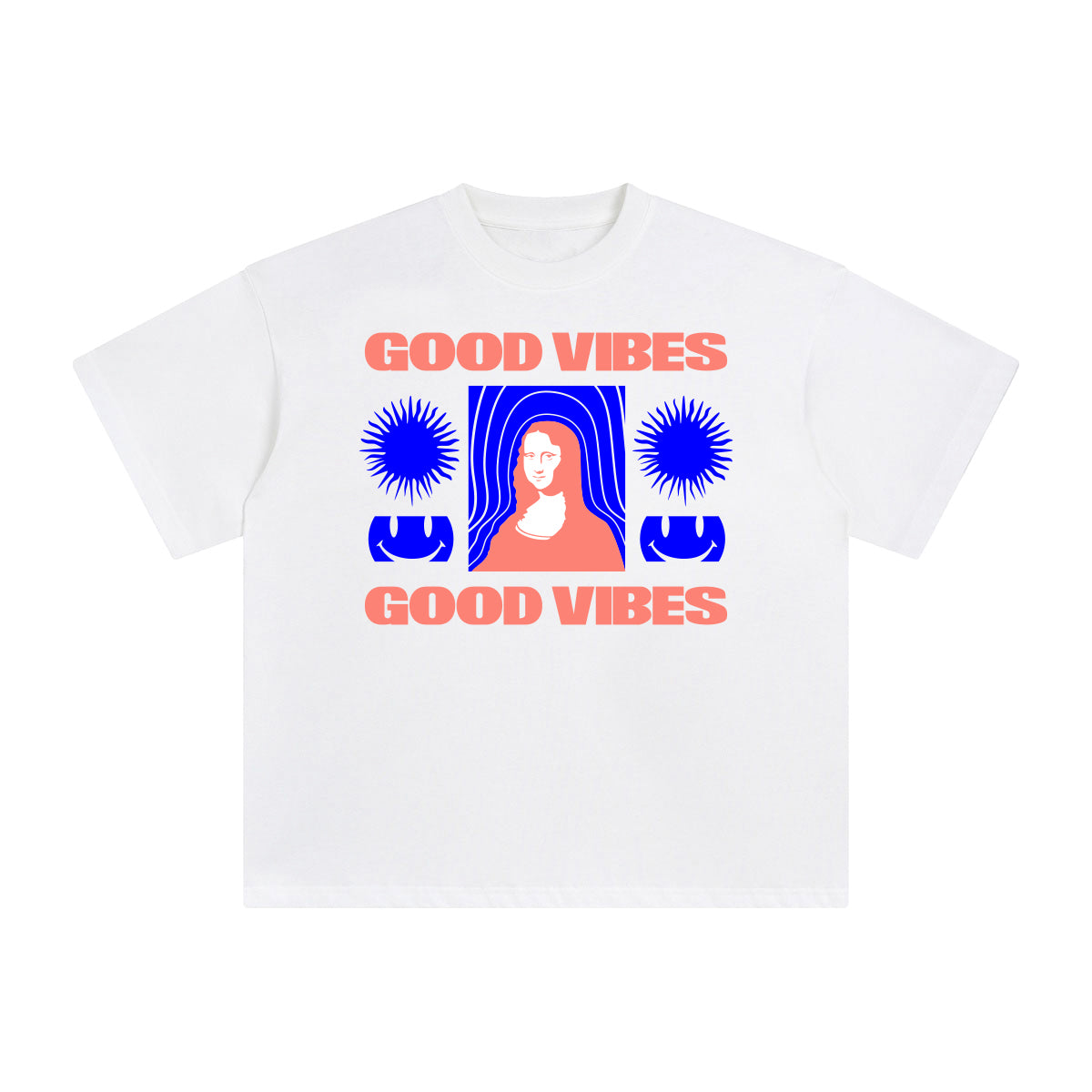 Good Vibes Abstract Graphic Tee-INNBLAC Fashion Apparel