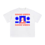 Good Vibes Abstract Graphic Tee-INNBLAC Fashion Apparel