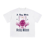 Gothic Style Smile Graphic T Shirt-INNBLAC Fashion Apparel