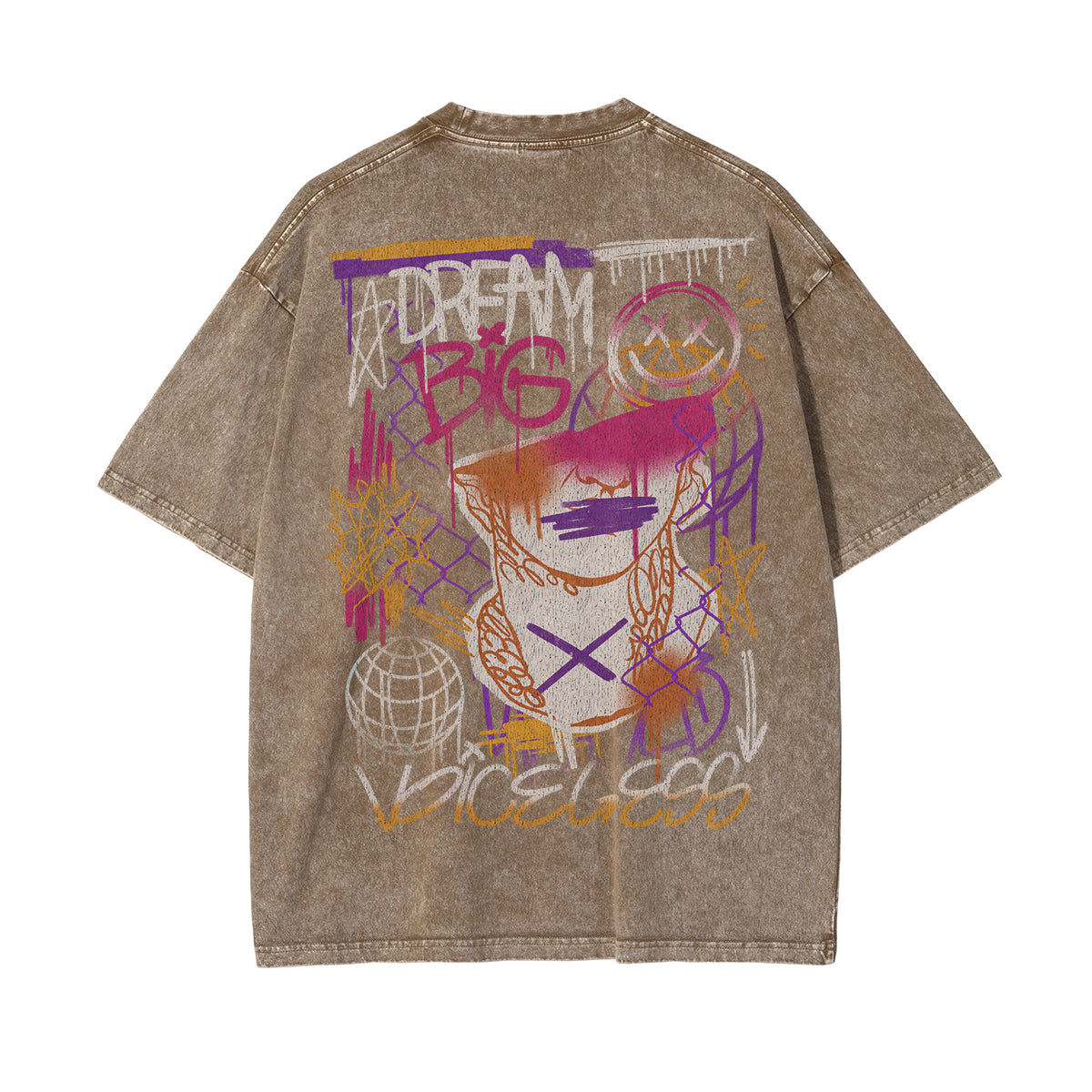 Graffiti Aesthetic Graphic Heavyweight Tee-INNBLAC Fashion Apparel