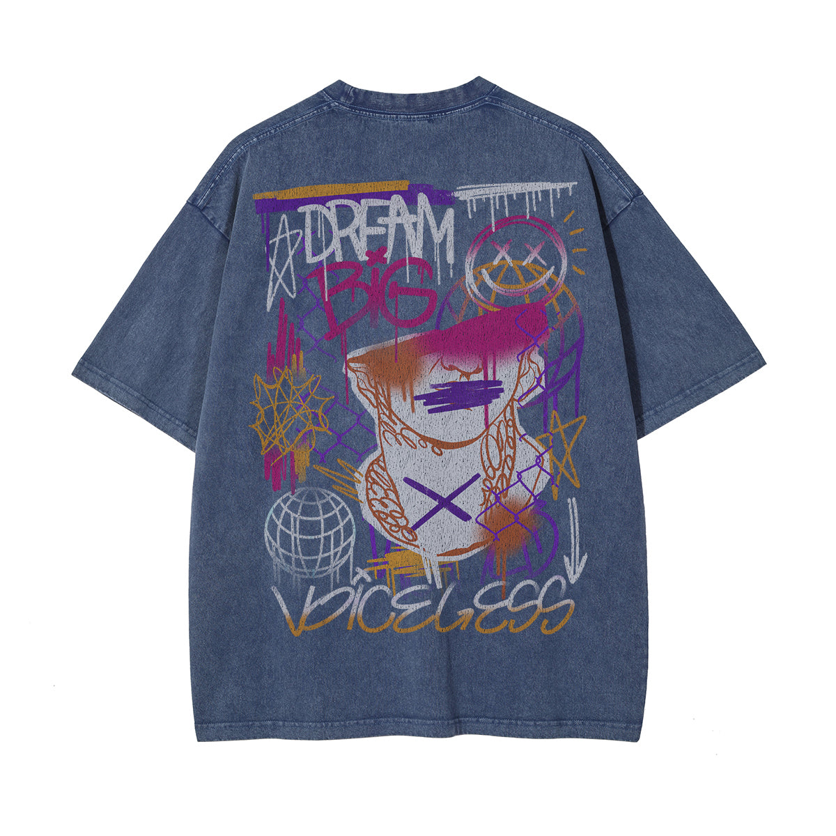Graffiti Aesthetic Graphic Heavyweight Tee-INNBLAC Fashion Apparel