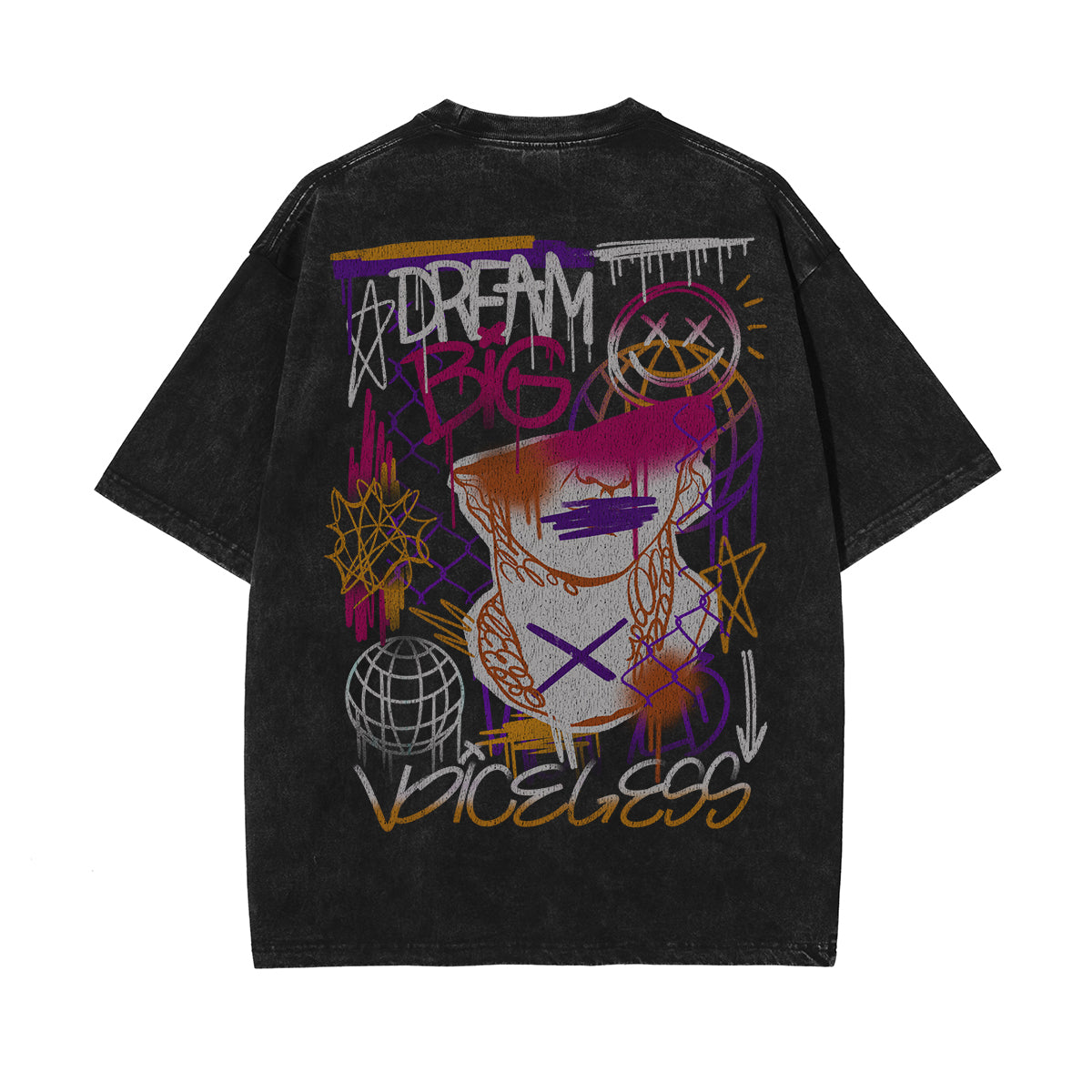 Graffiti Aesthetic Graphic Heavyweight Tee-INNBLAC Fashion Apparel