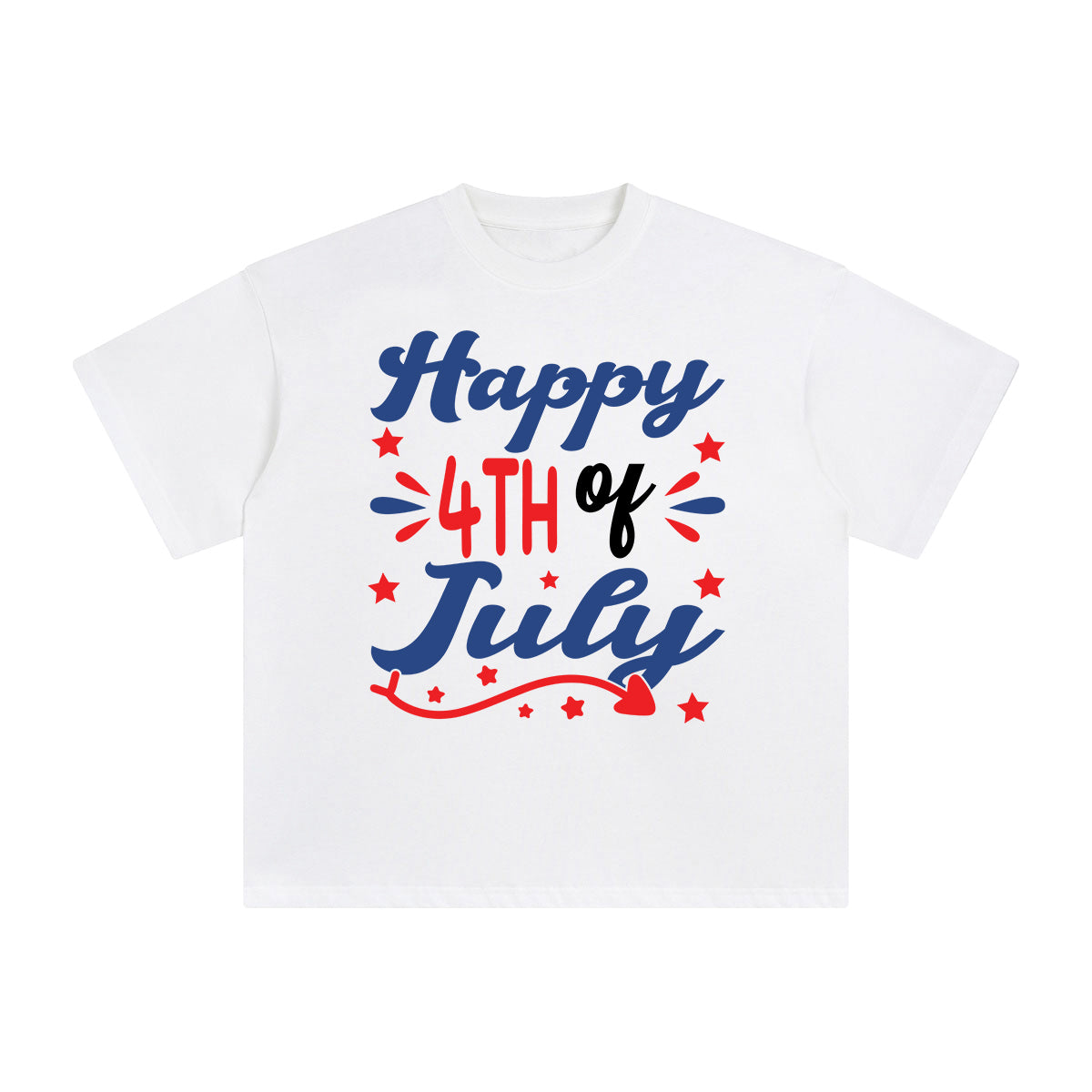 Happy 4th of July Graphic Tee-INNBLAC Fashion Apparel