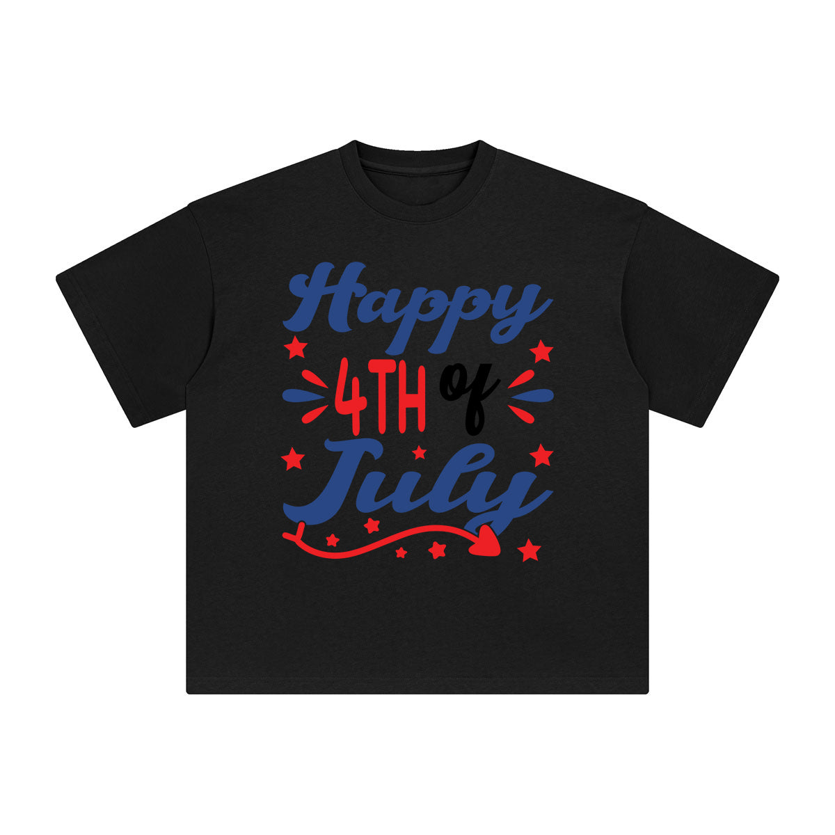 Happy 4th of July Graphic Tee-INNBLAC Fashion Apparel
