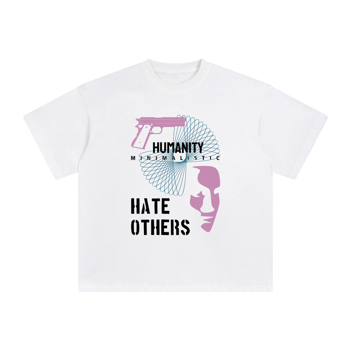 Hate Others Abstract Graphic Tee-INNBLAC Fashion Apparel